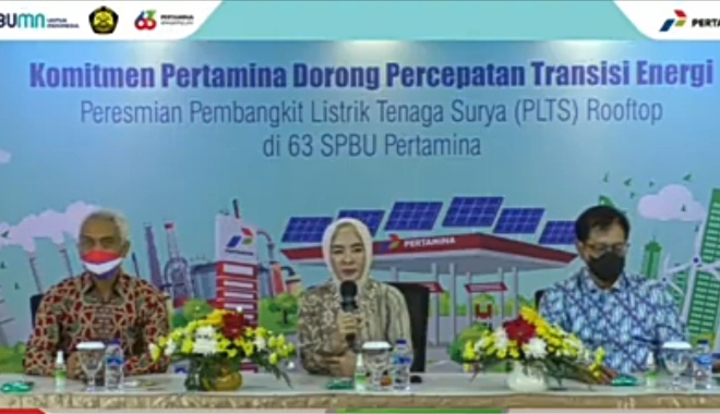 Pertamina Pasang PLTS Atap Di 63 SPBU Berkapasitas 385 KWp Global Energi